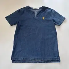 Laundry ランドリー 半袖 キッズ Mサイズ チュニック デニム生地