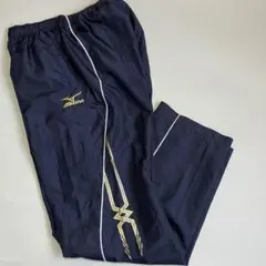 MIZUNO ナイロンパンツ【XL】　トレーニングパンツ　黒　ネイビー