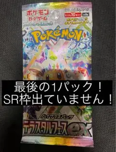 【新品未開封】 テラスタルフェスex バラパック ラスト1パック　ポケモンカード