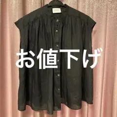 【美品】ユナイテッドアローズ　ラミーブラウス　ブラック