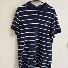 Polo by Ralph Lauren ストライプ ポロシャツ L 80s