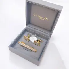 未使用タグ付き DIOR ディオール カフリンクス　ネクタイピン　箱付き