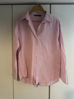 ZARA ピンク 長袖シャツ EU M