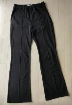【新品】ポンポネットジュニア シンプルパンツ　165 cm　黒