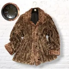 BALMAIN バルマン ラビットファー シルク リバーシブル 毛皮 ジャケット