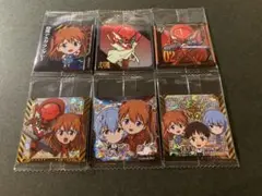 エヴァンゲリオン ウエハース シール　アスカ セット 6枚