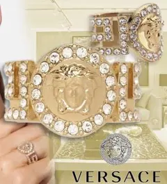 Versace アイコン メドゥーサ クリスタル リング