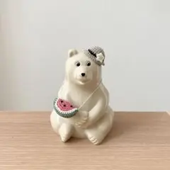 しろくま貯金箱 着せ替え 夏 スイカ