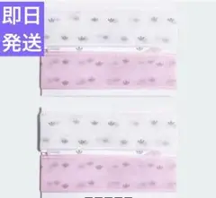 【韓国購入】adidas ORIBBON リボンシューレース　白＆ピンク