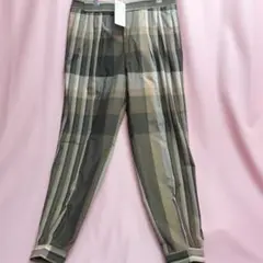 新品タグ付 Ermenegildo Zegna シルク混 チェック柄 スラックス