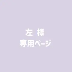 左 様　専用ページ