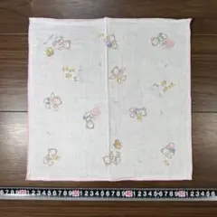 クマ柄 コットン ハンカチ 061