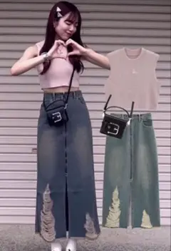 ピンク ノースリーブ ニット