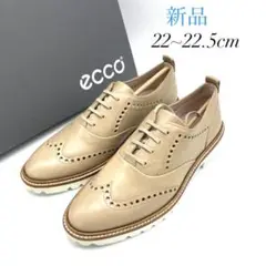 ✨新品未使用✨ エコー 35 ウイングチップ パンチングレザー ベージュ