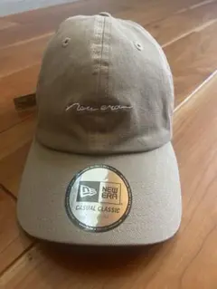 New Era ベージュ キャップ 調整可能