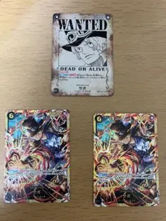 ワンピース カードゲーム サボ シークレットパラレル×1 シークレット×2
