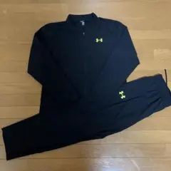 美品　Under Armour ジャージ上下セット セットアップ　ブラック