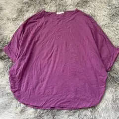 美品✨【I.T.S International】 パープルオーバーサイズTシャツ