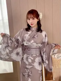 新品 GRL 三上悠亜 水彩花柄浴衣セット [fy004] 最安値