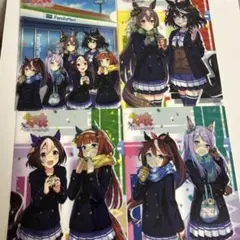 [新品未使用] ウマ娘 × ファミマ クリアファイル 全４種セット