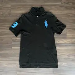 【美品】ポロラルフローレン ビッグポニー 黒 補修有