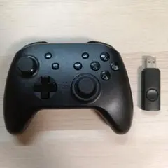 USBワイヤレスゲームコントローラー 黒