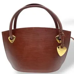 美品　Louis Feraud　ルイフェロー　ハンドバッグ　レザー　ブラウン