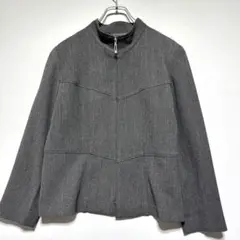 frohlich グレー テーラードジャケット 美品　肩パッド入り