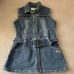 デニムジャンバースカート 100cm
