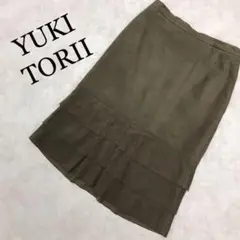 美品 YUKI TORII ユキトリイ スウェード スカート