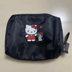 【新品】ハローキティ トラベルメイクポーチ ブラック