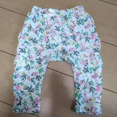 HaruuLala 花柄オーガニックコットンボトムス 70-80