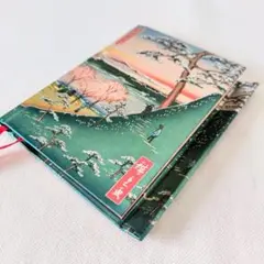 【新品】歌川広重「目黒」ハードカバーノート 豪華洋書風 Flame Tree社
