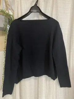 Drauwer ドゥロワー ネイビー ニットトップス2