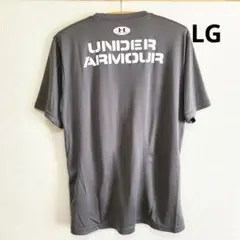 訳あり UNDER ARMOUR グレー Tシャツ LGサイズ ポリ100