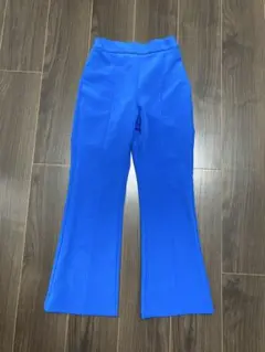 青 フレアパンツ GU s