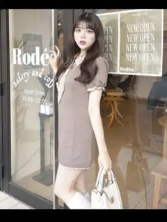 OLIVE des OLIVE 3wayドッキングミニワンピ ブラウン