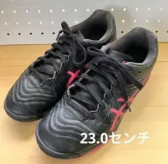 ASICS サッカーシューズ ブラック/ピンク 23.0