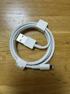 Apple iPhone Lightningケーブル USB-A ホワイト②