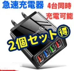 40Wデュアルポート急速充電器 PD対応 Type-C×2ポート 2個