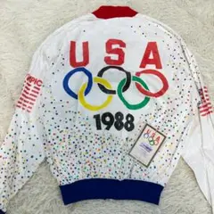 新品タグ付　USA　オリンピック　ペーパージャケット　アメリカ　90s　S