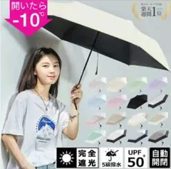 晴雨兼用折りたたみ傘 自動開閉 ダークグレージュ