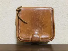 BREE レザーコインケース ベージュ BREE - 良品 BREE ブリー コインケース レザー コンパクト