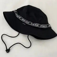 新作 未使用品CaptainsHelm ブラック バケットハット Captains Helm [キャプテンヘルム] CAPTAINS BUCKET HAT (BLACK