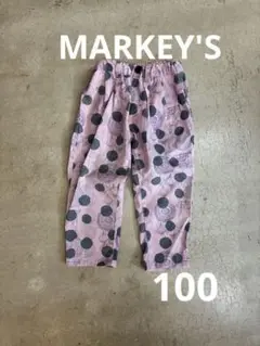 マーキーズホーガン　ピンク　水玉パンツ　100