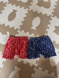 西松屋 赤と青のパンツ2色セット