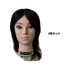 《2体セット》練習用ウィッグ-美容師国家試験実技課題試験用