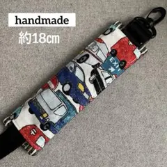 白／車柄／消防車／星／肩紐カバー／ハンドメイド