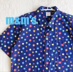 訳あり m&m's PRODUCT シャツ 総柄 ユニセックス カラフル M