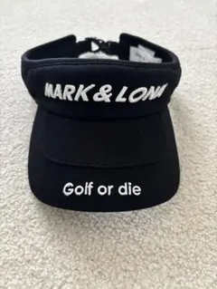 【美品】MARK & LONA マークアンドロナ ゴルフ バイザー ブラック